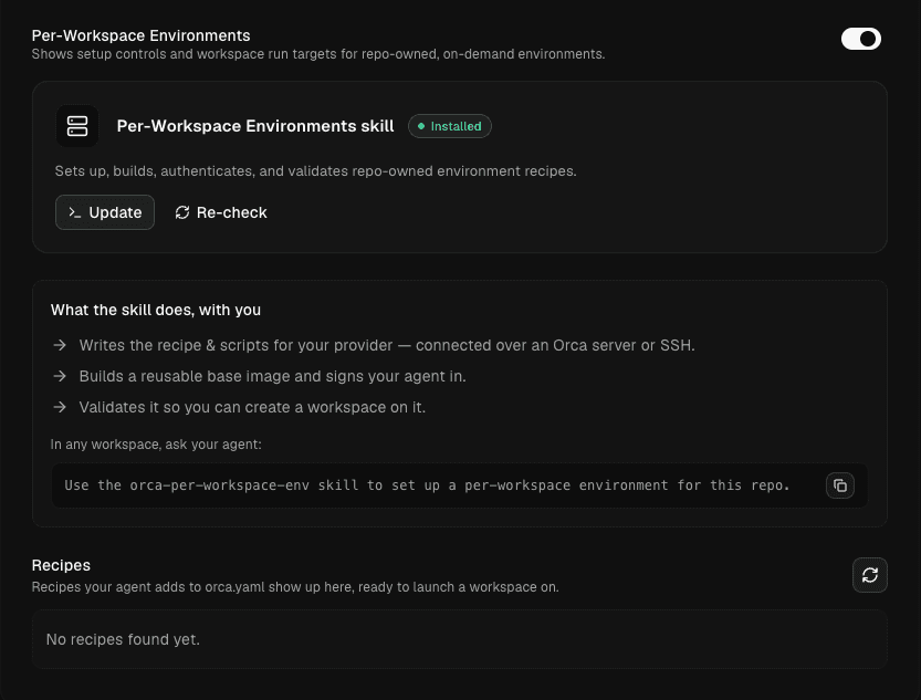 Настройка сред для отдельных worktree